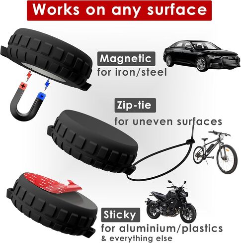 Ultra Strong Neodymium Compatible with AirTag (Gen. 1 & 2) Magnetic Case for Tag Waterproof AirTag Magnet Holder, Easy Screw On Secure Attach Air Tag for Car (Magnetic) in Kuwait