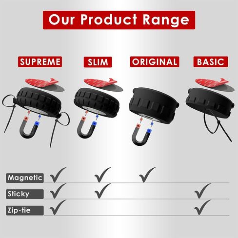 Ultra Strong Neodymium Compatible with AirTag (Gen. 1 & 2) Magnetic Case for Tag Waterproof AirTag Magnet Holder, Easy Screw On Secure Attach Air Tag for Car (Magnetic) in Kuwait