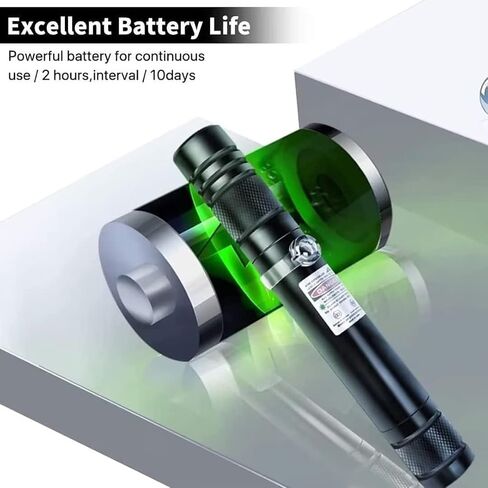 Cowjag Long Range Green Laser Pointer,Laser Pointer High Power Pen, Green Pointer Rechargeable for Hiking, Cat Laser Toy USB Charge(Green Light) in Saudi Arabia