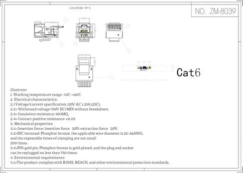 10-Pack Cat6 Tool-Less RJ45 Keystone Jack, No Punch-Down Tool Required Module Coupler (Not Compatible with Patch Panel), White in Saudi Arabia