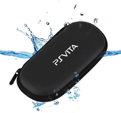 حقيبة PS Vita، حقيبة حمل متوافقة مع PS Vita، حقيبة حمل محمولة للسفر لجهاز Sony PS Vita، حقيبة سفر احترافية مقاومة للماء ومقاومة للصدمات (أسود) in Kuwait