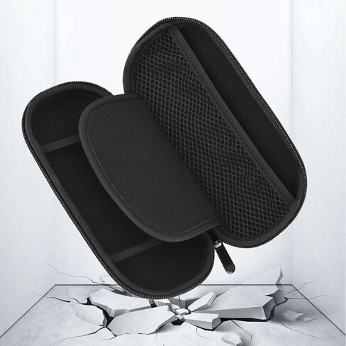 حقيبة PS Vita، حقيبة حمل متوافقة مع PS Vita، حقيبة حمل محمولة للسفر لجهاز Sony PS Vita، حقيبة سفر احترافية مقاومة للماء ومقاومة للصدمات (أسود) in Kuwait