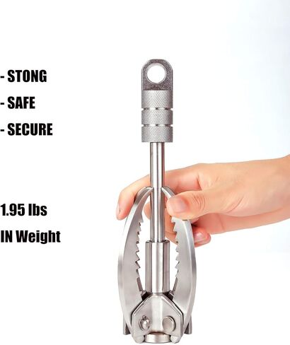 Grappling Hooks - Survival Claw Multifunctional Stainless Steel Large Hook with 20M(64ft) Static Rock Nylon Rope, Grappling Hook with Rope, Tree Climbing Gear Anchoring Fishing Rescue Vehicle Towing in Saudi Arabia