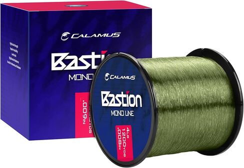 Calamus Bastion Monofilament Fishing Line - Strong Abrasion Resistant Mono Line - Superior Nylon Material Mono Fishing Line for Freshwater and Saltwater, Fishing Gifts for Men in Saudi Arabia