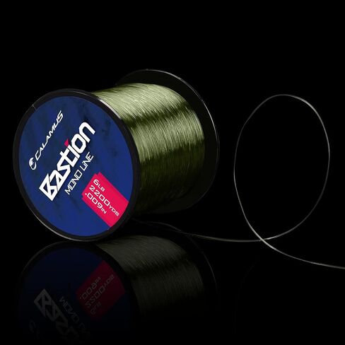 Calamus Bastion Monofilament Fishing Line - Strong Abrasion Resistant Mono Line - Superior Nylon Material Mono Fishing Line for Freshwater and Saltwater, Fishing Gifts for Men in Saudi Arabia