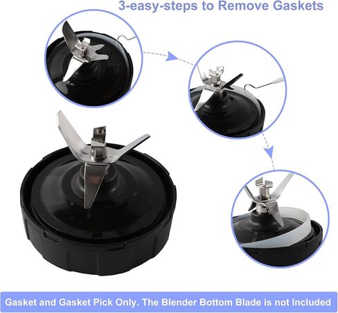 6 قطعة جوانات مطاطية 10 سنتيمتر ختم جوانات الأبيض O-حلقة استبدال أجزاء ل خلاط النينجا BL480 BL680 BL910 CT680 in Kuwait