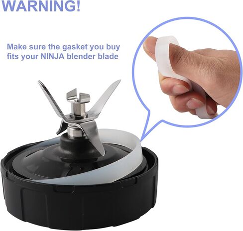 6 قطعة جوانات مطاطية 10 سنتيمتر ختم جوانات الأبيض O-حلقة استبدال أجزاء ل خلاط النينجا BL480 BL680 BL910 CT680 in Kuwait