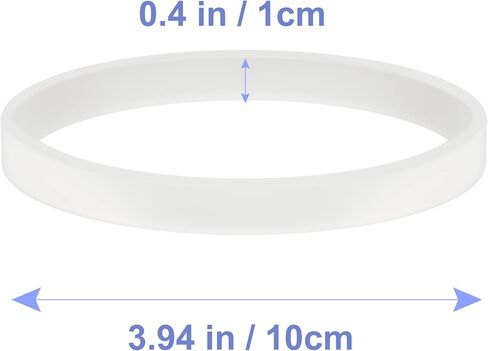 6 قطعة جوانات مطاطية 10 سنتيمتر ختم جوانات الأبيض O-حلقة استبدال أجزاء ل خلاط النينجا BL480 BL680 BL910 CT680 in Kuwait