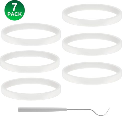 6 قطعة جوانات مطاطية 10 سنتيمتر ختم جوانات الأبيض O-حلقة استبدال أجزاء ل خلاط النينجا BL480 BL680 BL910 CT680 in Kuwait