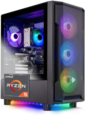 Skytech Nebula Gaming PC Desktop, Intel i3 10105F 3.7 GHz (4.4GHz Turbo Boost), NVIDIA GTX 1650 4GB GDDR6, 500GB SSD, 16GB DDR4 RAM 3200, 650W Gold PSU, Wi-Fi, Win 11 Home in Saudi Arabia
