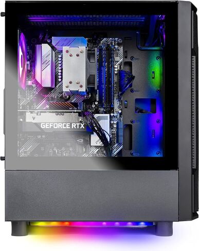 Skytech Nebula Gaming PC Desktop, Intel i3 10105F 3.7 GHz (4.4GHz Turbo Boost), NVIDIA GTX 1650 4GB GDDR6, 500GB SSD, 16GB DDR4 RAM 3200, 650W Gold PSU, Wi-Fi, Win 11 Home in Saudi Arabia
