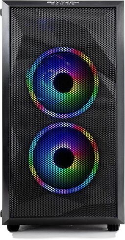 كمبيوتر سطح المكتب Skytech Nebula Gaming PC، Intel i3 10105F 3.7 جيجا هرتز (4.4 جيجا هرتز Turbo Boost)، NVIDIA GTX 1650 4 جيجا GDDR6، 500 جيجا SSD، 16 جيجا DDR4 RAM 3200، 650 وات ذهبي PSU، Wi-Fi، Win 11 Home in Kuwait