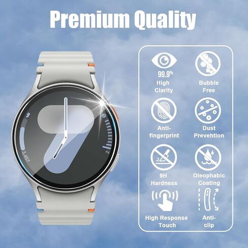 5 Pack for Galaxy Watch 7 40mm / Galaxy Watch FE 40mm / Galaxy Watch 6/4 40mm Screen Protector, Tempered Glass Protectors for Samsung Watch 7/FE/6/4 40mm in Saudi Arabia