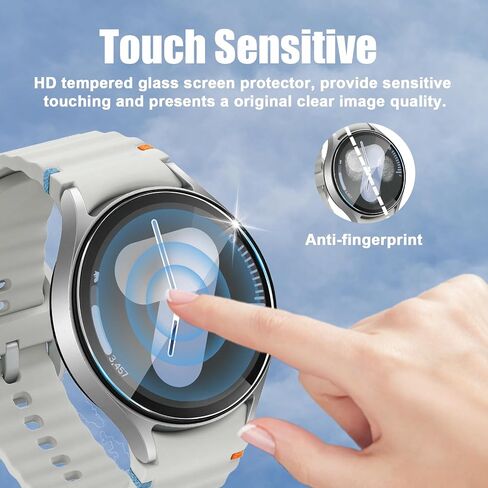 5 Pack for Galaxy Watch 7 40mm / Galaxy Watch FE 40mm / Galaxy Watch 6/4 40mm Screen Protector, Tempered Glass Protectors for Samsung Watch 7/FE/6/4 40mm in Saudi Arabia