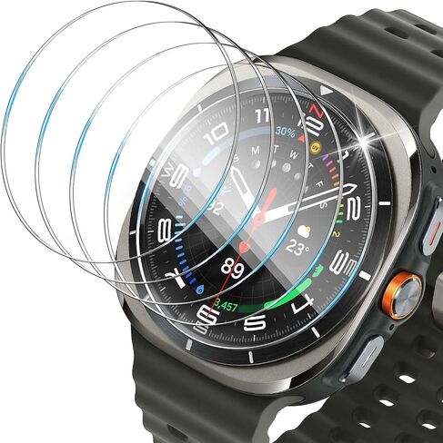 5 Pack for Galaxy Watch 7 40mm / Galaxy Watch FE 40mm / Galaxy Watch 6/4 40mm Screen Protector, Tempered Glass Protectors for Samsung Watch 7/FE/6/4 40mm in Saudi Arabia