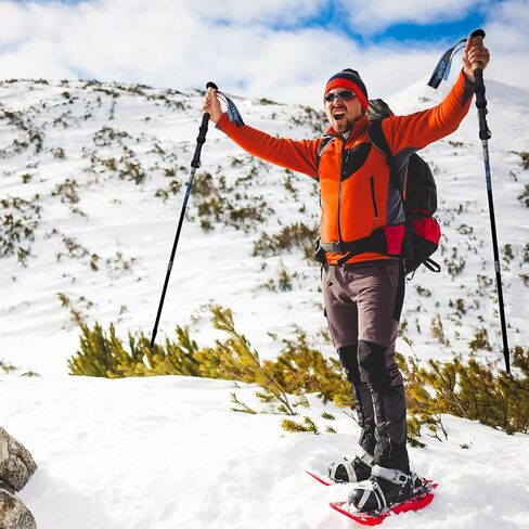عصي المشي للنساء - عصي المشي لمسافات طويلة قابلة للطي مقاس 14.5 بوصة لحقيبة الظهر وممارسة الرياضة والسفر، مجموعة من 2 عصا رحلات من الألومنيوم قابلة للطي in Kuwait