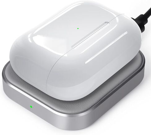 AirPods Pro Charger, Wireless Charging Station for AirPods Pro 3/ Pro 2/Pro, Wireless Charger for Airpods 4 (with Active Noise Cancellation)/ 3rd/ 2rd, White in Kuwait