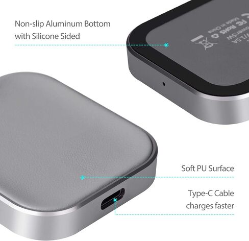 AirPods Pro Charger, Wireless Charging Station for AirPods Pro 3/ Pro 2/Pro, Wireless Charger for Airpods 4 (with Active Noise Cancellation)/ 3rd/ 2rd, White in Kuwait