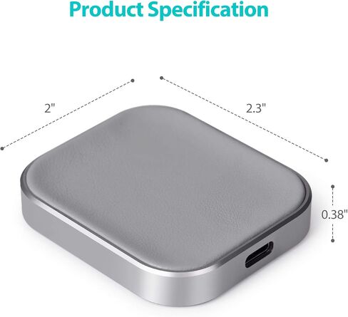AirPods Pro Charger, Wireless Charging Station for AirPods Pro 3/ Pro 2/Pro, Wireless Charger for Airpods 4 (with Active Noise Cancellation)/ 3rd/ 2rd, White in Kuwait