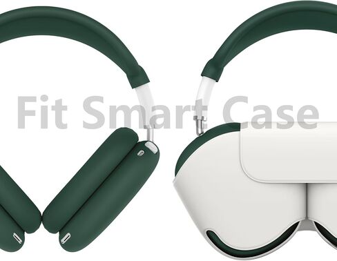 4 in 1 Silicone Case Cover for AirPods Max 2/ AirPods Max Headphones, Black | Ear Pad Case Cover/Ear Cups Cover/Headband Cover for AirPods Max 2 & 1, Accessories Silicone Protector for Apple AirPods Max in Saudi Arabia