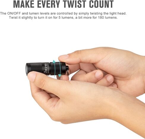 OLIGHT I1R 2 Pro Eos 180 Lumens EDC Rechargeable Keychain Flashlight, Powered by Built-in Rechargeable Battery with Type-C USB Cable, Slim Mini Handheld Light for Everyday Carry in Saudi Arabia