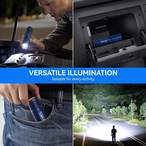 LETMY Tactical Flashlight S2000-2 Pack Bright Military Grade LED Flashlights High Lumens - Portable Handheld Flash Light, 5 Modes Zoomable Waterproof Flashlights for Home Emergency Camping Outdoor in Saudi Arabia
