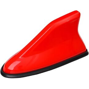 Car Shark Fin Antenna Cover, Roof Aerial Base AM/FM Radio Signal for Car SUV Truck, Vehicle Shark Fin Shape Cover with Adhesive Tape, Car Accessories Antenna Replacement Fits Most Cars (Black)