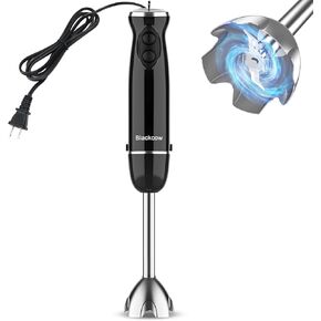 Immersion Blender Handheld,800W Powerful Electric Hand Blender with 6-Speed&Turbo,Electric Mixer Handheld for kitchen,Smoothie,Soup,Baby Food,Puree,Drinks,RoseRed