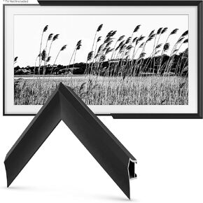 Frame My TV Deco TV Frames Alloy Prismatic - Anodized Black Bezel Compatible ONLY with Samsung The Frame TV (65", Fits 2021-2024 Frame TV)