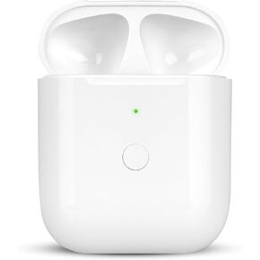 NOCRLG Compatible for AirPods Charging Case Replacement AirPod 1st 2nd Generation 550mAh with Wireless Charging Bluetooth Pairing Sync Button (No Earbuds)