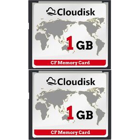 Pack of 2 Compact Flash Card 1GB CF 2.0 Card Performance for DSLR Camera,Vintage Digital Camera and Industry Equipment(1GB)