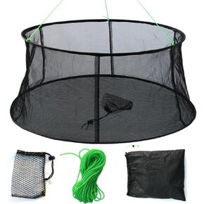 Drasry Fishing Net Trap for Bait Minnow Shrimp Crayfish Foldable Fish Crawdad Lobsters Cast Net Collapsible