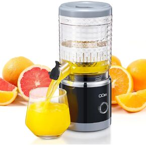 Citrus Juicer Machine, Automatic Orange Juicer Squeezer, High Juice Yield, Ease to Use and Clean, Electric Fruits Juicer with Cleaning Brush for Orange, Lemon, Grapefruit