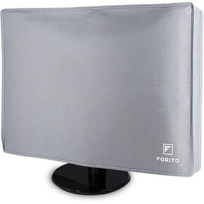 23" 24" 25" Univesal Monitor Dust Cover Scratch Resistance Nonwoven Full Body Sleeve for 23" 24" 25" Computer Monitor LED LCD Screem (Size: 24W x 18H x 3D)-Gray