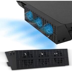 Cooling Fan for PS4 Slim, External USB Cooler Game Console Cooling Fan with Extra USB3.0 Port for Sony PlayStation 4 Slim Console