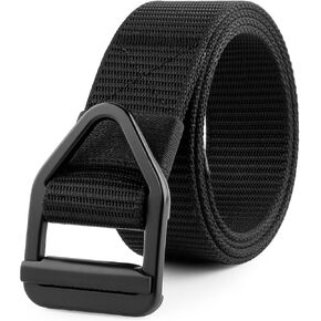 JASGOOD Tactical Heavy Duty Reinforced Nylon Belt for Men Adjustable Military Webbing Belt Strap with Metal Buckle