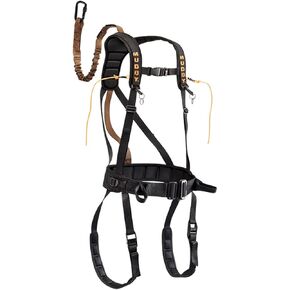 Muddy Hunting Tree Stand Safety Systems Lightweight Padded Nylon Quick-Release Safeguard Harness, Large