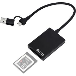 JJC CFexpress Type B Card Reader Writer, USB 3.2 Gen2 USB-C, Transfer Speed up to 10Gbps, Compatible with Android, Windows XP/Vista/7/8/8.1/10/11, Mac OS, iOS System Computer Smartphone Laptop