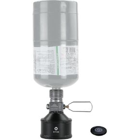 CAMPINGMOON 35g Empty Refillable Propane Gas Canister for Backpacking Camping Stove Fuel EN417 Lindal Valve with Refill Adapter and Propane Adapter BKTC-28/Z15/Z22