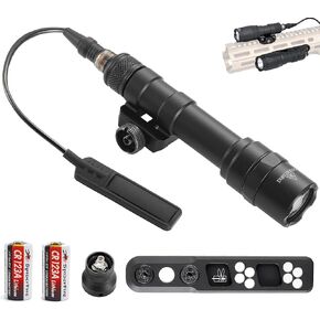 Tactical Flashlight 800 Lumens with Remote Pressure Switch and M-Mount, Picatinny Mount (600) in Saudi Arabia