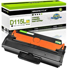 greencycle 1 Pack MLT-D115L D115L Black Toner Cartridge Replacement Compatible for Samsung SL-M2880FW SL-M2830DW SL-M2880XAC SL-M2870FW SL-M2830DW Xpress M2820 M2870 Laser Printer