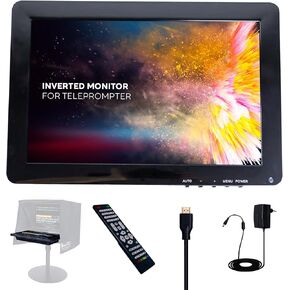 11.6" Inverted Teleprompter Monitor for iLight PRO 14'' - Plug & Play Prompter Monitor Mirrored Text, HDMI in for Laptop, PC & Mac, Compatible With Any Teleprompter (Check Dimensions) in Kuwait