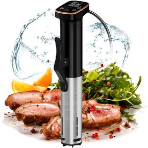 Sous Vide Cooker, Sous Vide Machine 1100 W, Immersion Circulator Precisional Cooker with Touch Control, Accurate Temperature, Ultra-quiet, IPX7 Waterproof, Fast Heating and Time Control