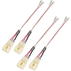 RED WOLF Front Rear Door Speaker Wiring Harness Adapter Connector Plug Replacement for Ford Focus Fusion Explorer Edge 2013-2021, Mazda 3 6 CX5 2011-2020 for Aftermarket Speaker Install