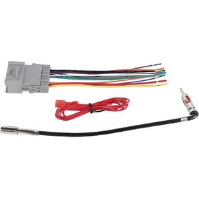 NuIth Stereo Wiring Harness W/Factory Antenna Plug to Aftermarket Radio Connector Kit for 2003-2006 Chevy Silverado/Suburban GMC Sierra Yukon/Buick Century Rainier Aftermarket Radio Wire Cable