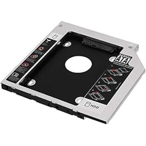 Padarsey Universal 12.7mm SATA to SATA 2nd SSD HDD Hard Drive Caddy Adapter Tray Enclosures Compatible with DELL HP Lenovo ThinkPad ACER Gateway ASUS Sony Samsung MSI Laptop