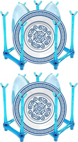2 Pack Retractable Cup Drying Rack, Drinking Glass and Sports Bottle Drainer Stand, Plastic Bag Dryer and Mug Tree for Kitchen Countertop in Saudi Arabia