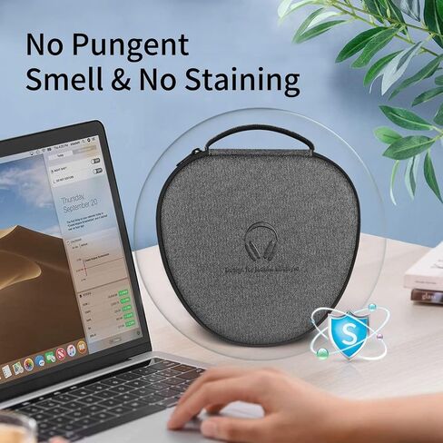 for Apple AirPods Max Case Accessory: WIWU AirPod Max Case with Sleep Mode | Airpod Max Accessories for Apple Headphones | Ultra-Slim Travel Carrying Case | Portable Storage Bag | Black in Saudi Arabia