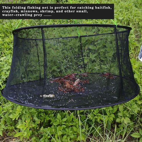 Drasry Fishing Net Trap for Bait Minnow Shrimp Crayfish Foldable Fish Crawdad Lobsters Cast Net Collapsible in Saudi Arabia
