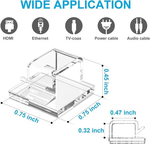 100 PCS Outdoor Light Clips (Small, Clear), Christmas Light Clips for String Lights, Adhesive Cable Clips for Cable Management Cord Organizer, Wire Holders Hooks for Wall, Car, PC in Saudi Arabia